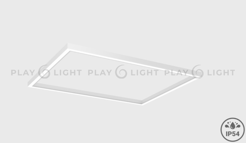 Для Александра Прямоугольный накладной светильник RETTANGOLO SOFT PRO M 4000K 105W Белый