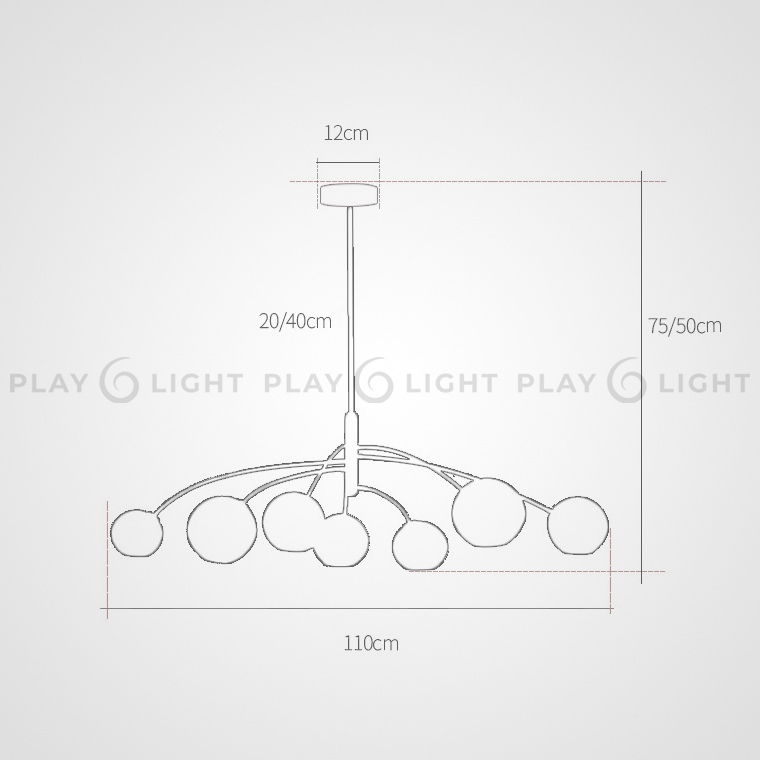 Люстры и дизайнерские светильники GLASSCHERRY - 6